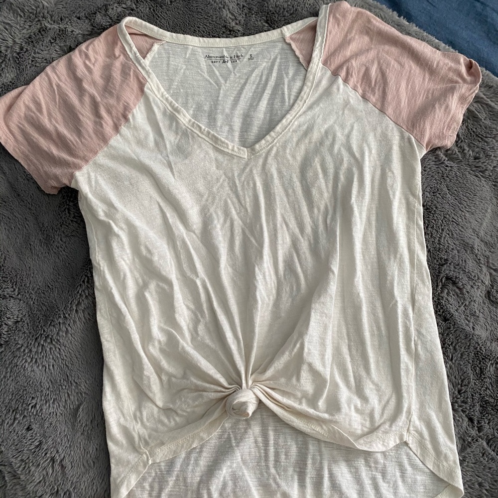Pink and white t shirt